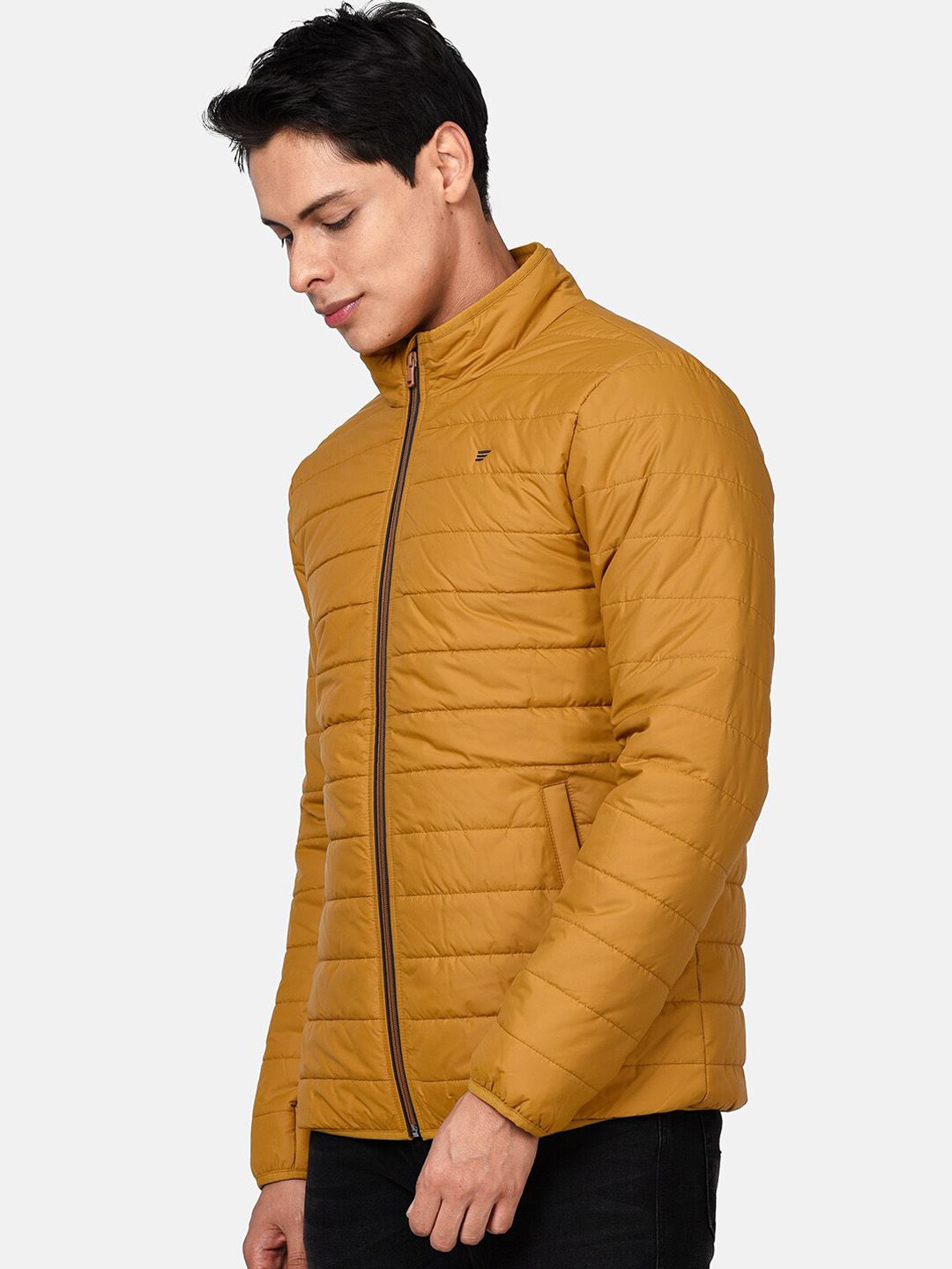 Men'S Yellow Lightweight Insulated Puffer Jacket