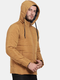 Puffer Straight Jacket  With Detachable Hood