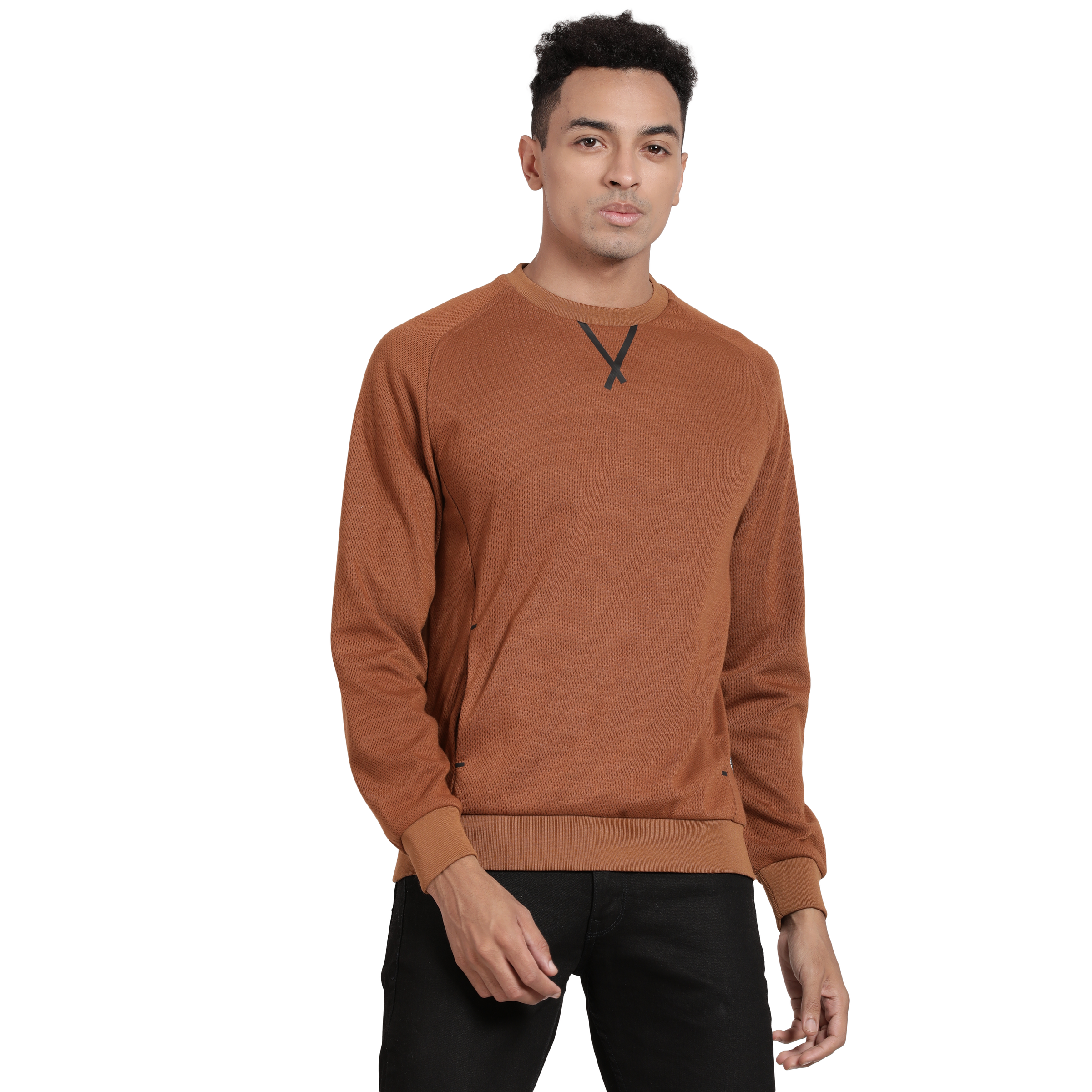 T-Base Round Neck Pullover Sweatshirt