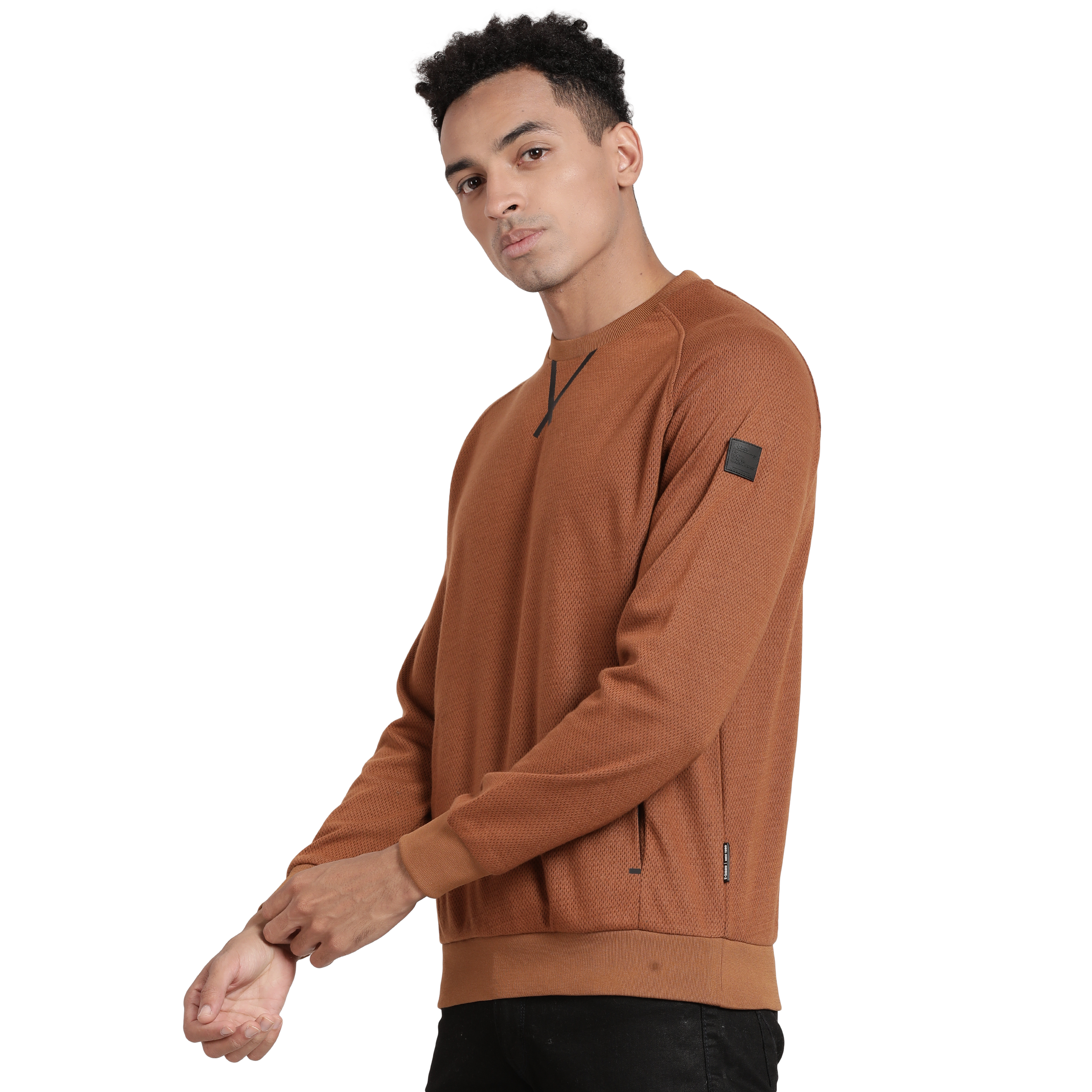 T-Base Round Neck Pullover Sweatshirt