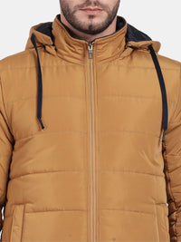 Puffer Straight Jacket  With Detachable Hood
