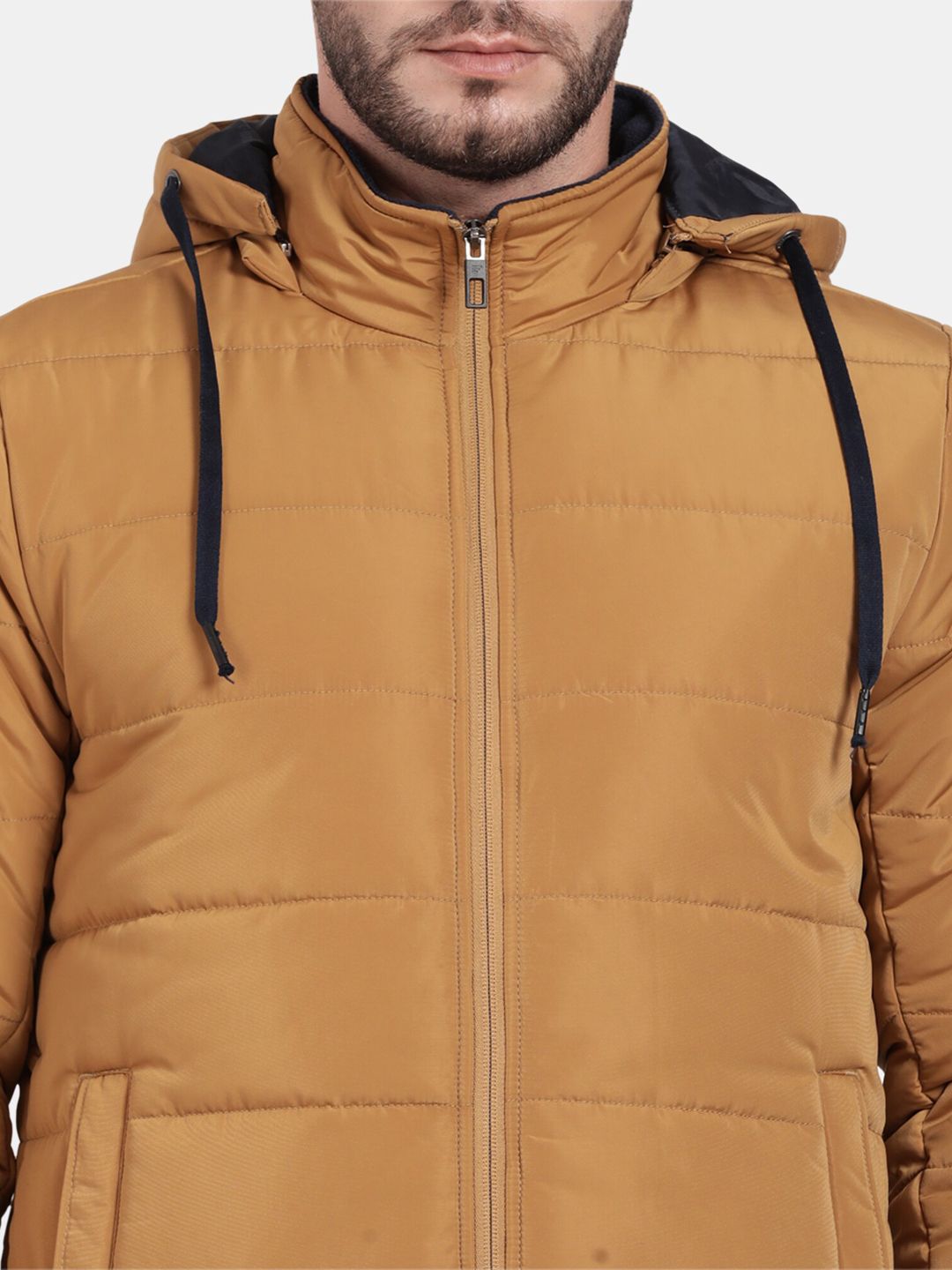 Puffer Straight Jacket  With Detachable Hood