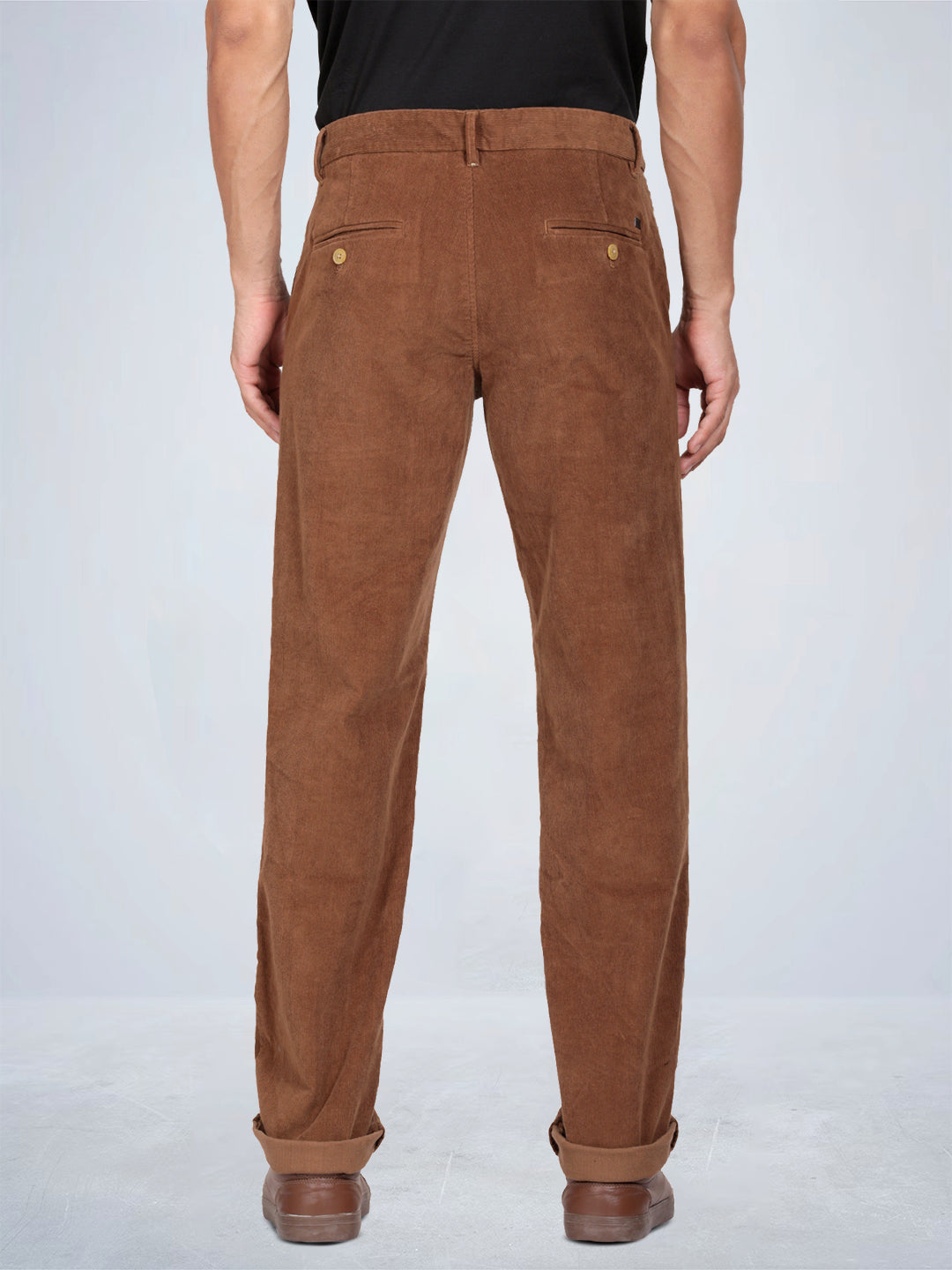 Tan Corduroy Stretch Chino Pants