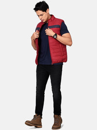 Men'S King Red Windproof Puffer Jacket