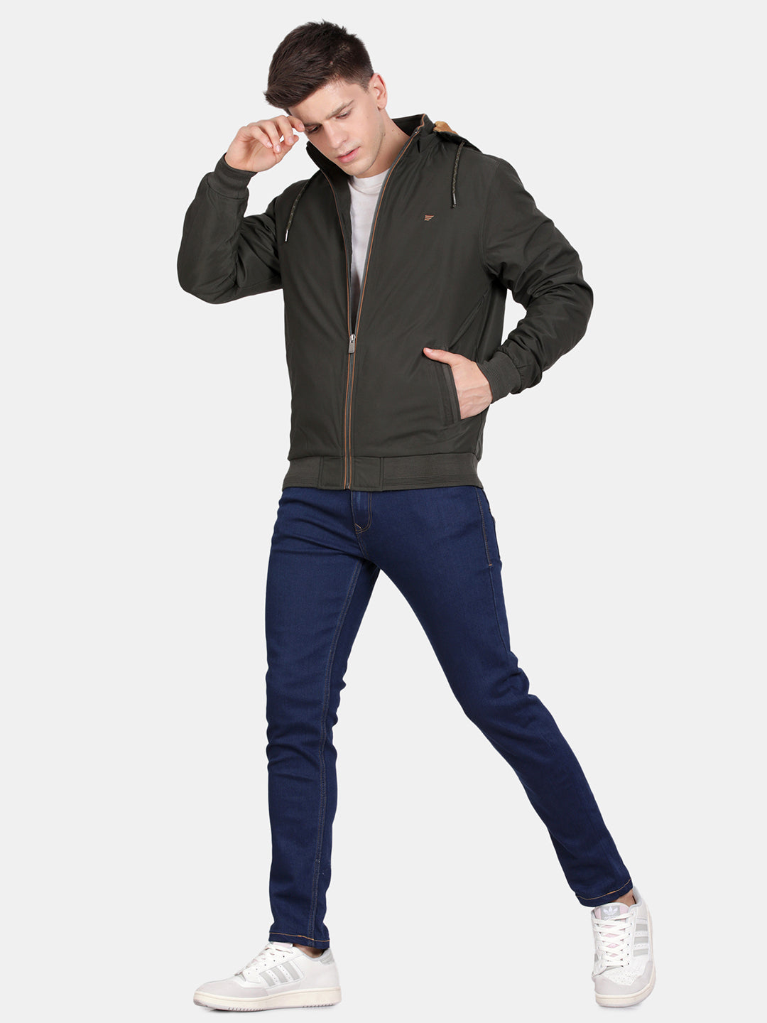 Bomber jacket with padding