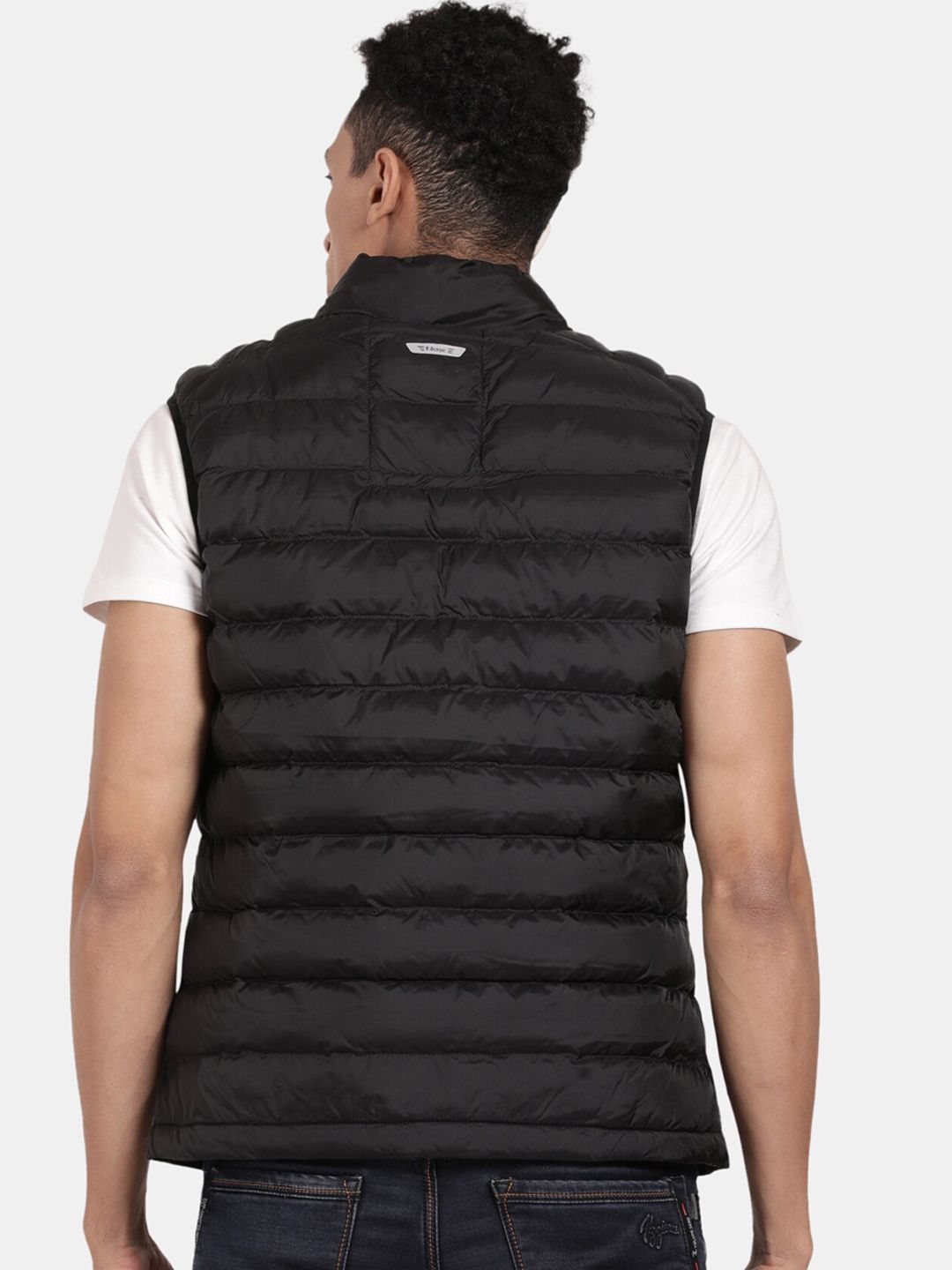 t-base Mock Collar Windcheater Puffer Jacket