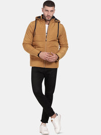 Puffer Straight Jacket  With Detachable Hood