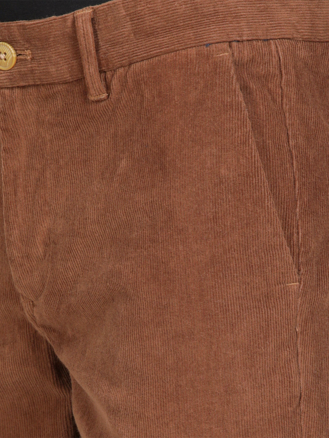 Tan Corduroy Stretch Chino Pants