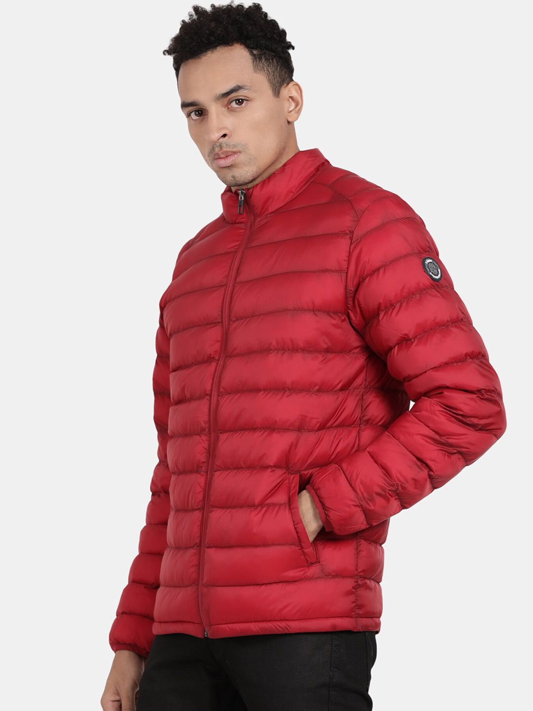 t-base Stand Collar Insulator Puffer Jakcet