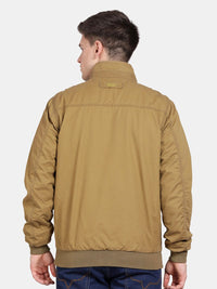 t-base Mock Collar Insulator Pure Cotton Bomber Jacket
