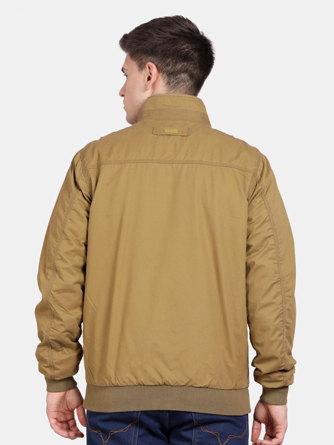 t-base Mock Collar Insulator Pure Cotton Bomber Jacket