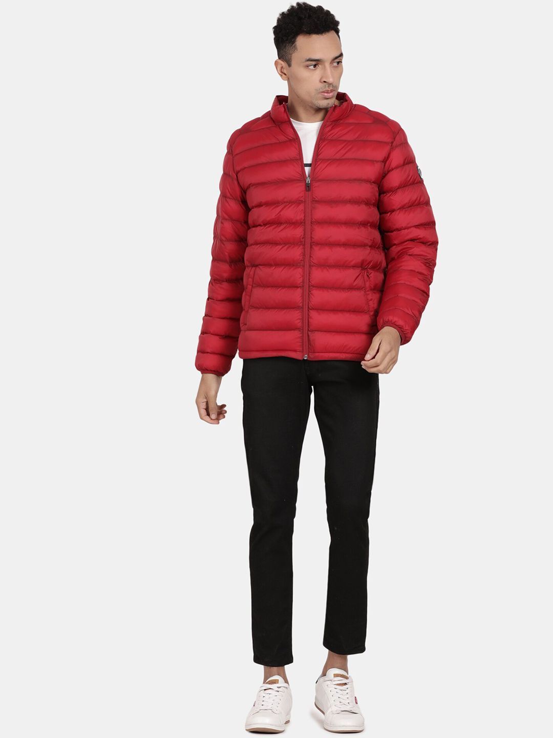 t-base Stand Collar Insulator Puffer Jakcet