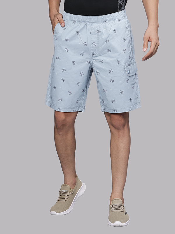 Cassette Country Blue Print Lounge Shorts