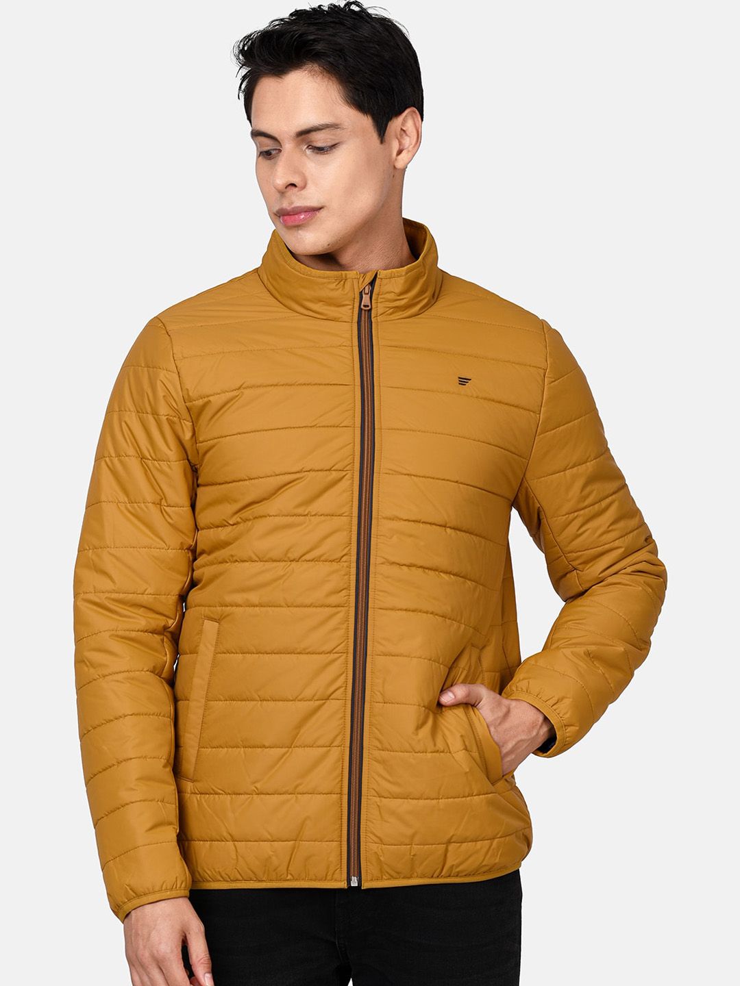 Men'S Yellow Lightweight Insulated Puffer Jacket