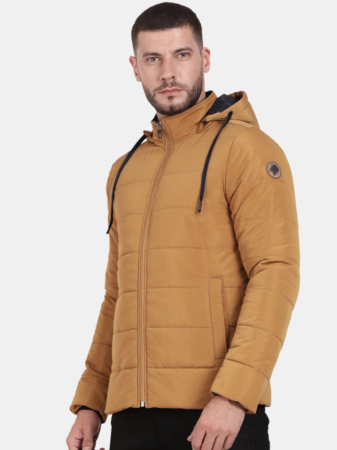 Puffer Straight Jacket  With Detachable Hood