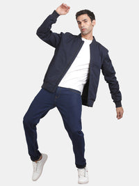 Mandarin Collar Lightweight Bomber Jacket