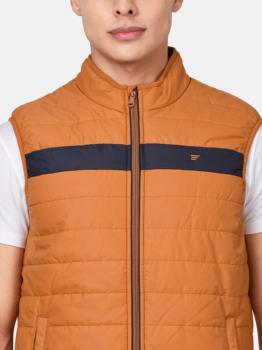 Men'S Pumpkin Windproof Puffer Jacket