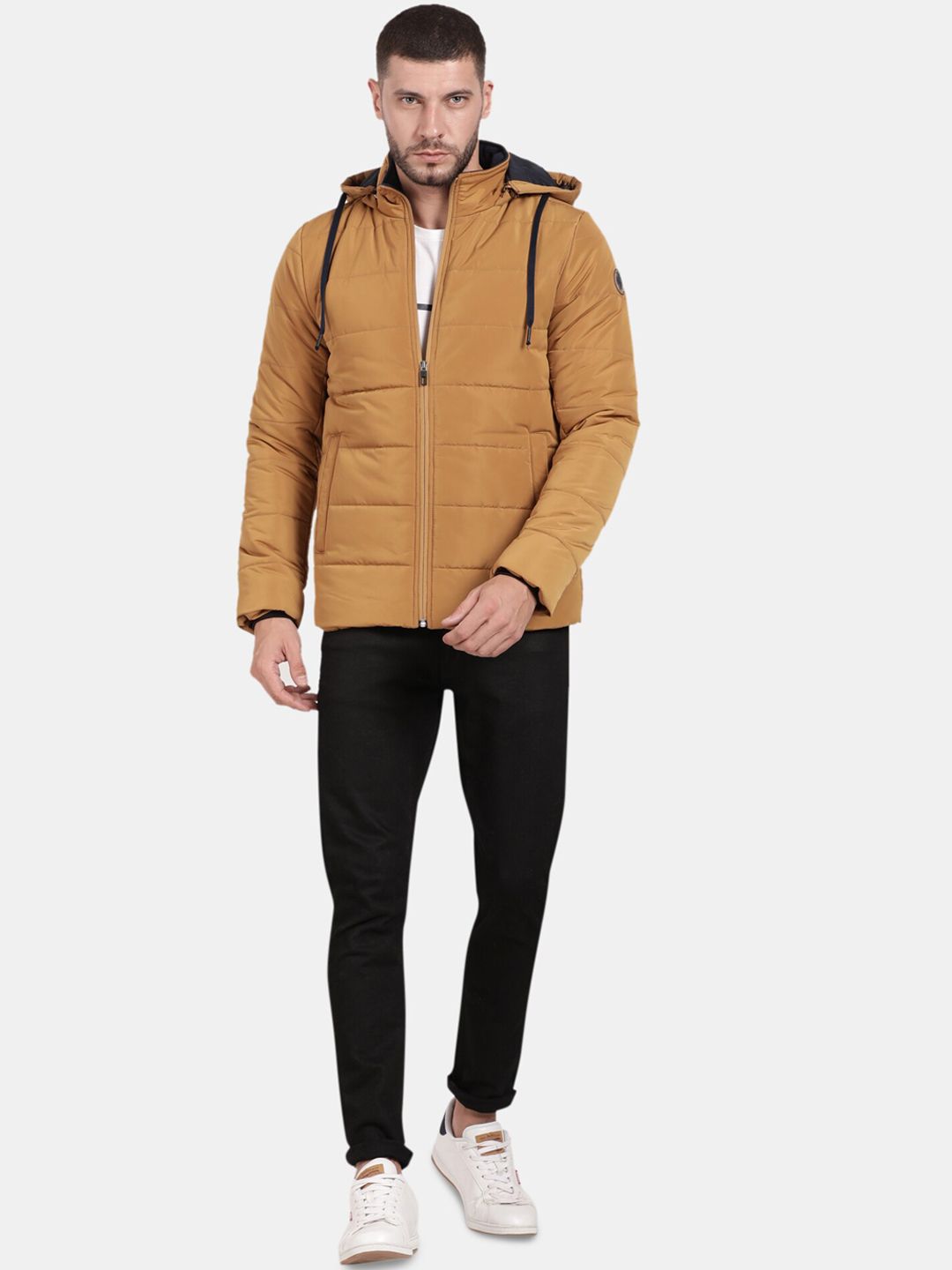 Puffer Straight Jacket  With Detachable Hood