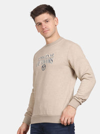 T-Base Men Typography Printed Sweatshirt