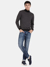 High Neck Black Full Sleeve Pullover