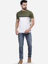 T-Base Men Colourblocked Pockets T-Shirt