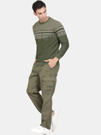 T-Base Men Mid Rise Cargos Trousers