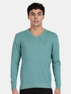 V Neck Porcelain Full Sleeve Pullover