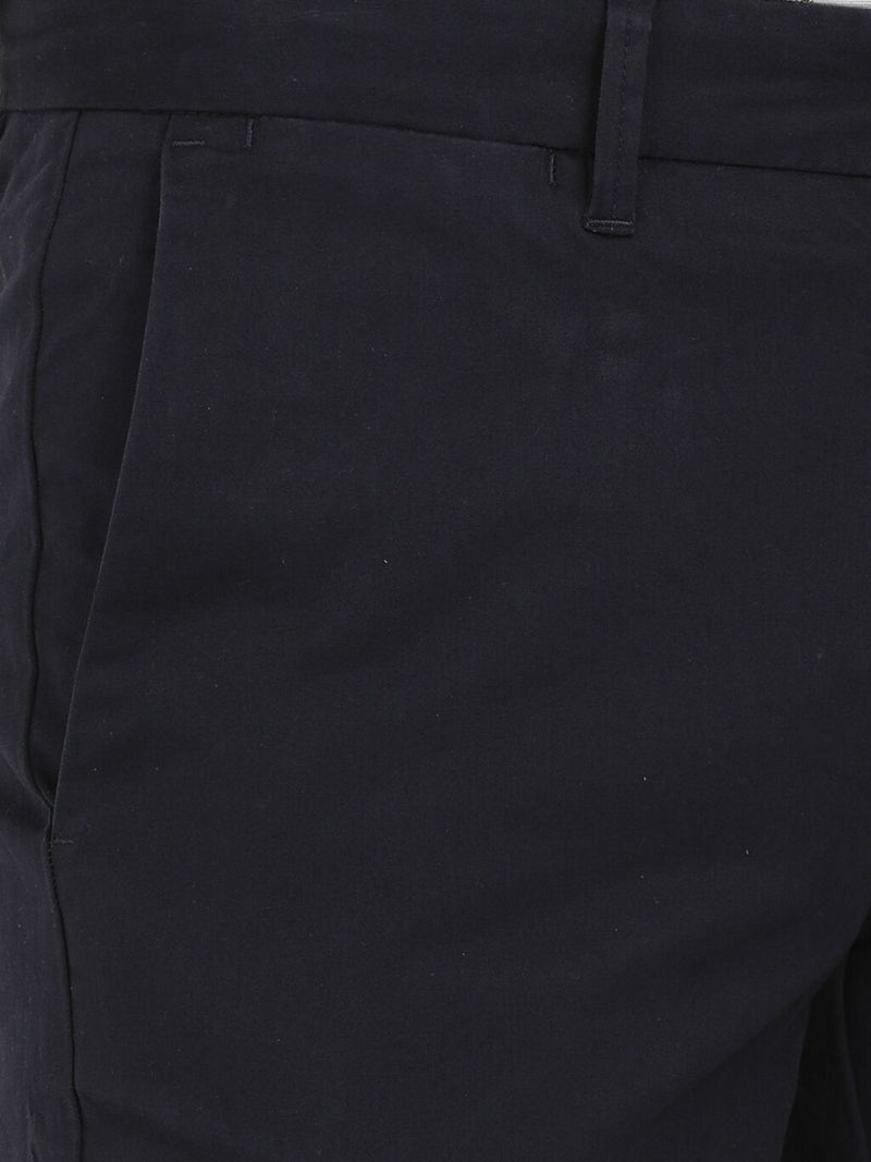 T-Base Men Navy Blue Core Chino Trousers