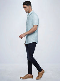 Half Sleeve Pure Linen Shirt