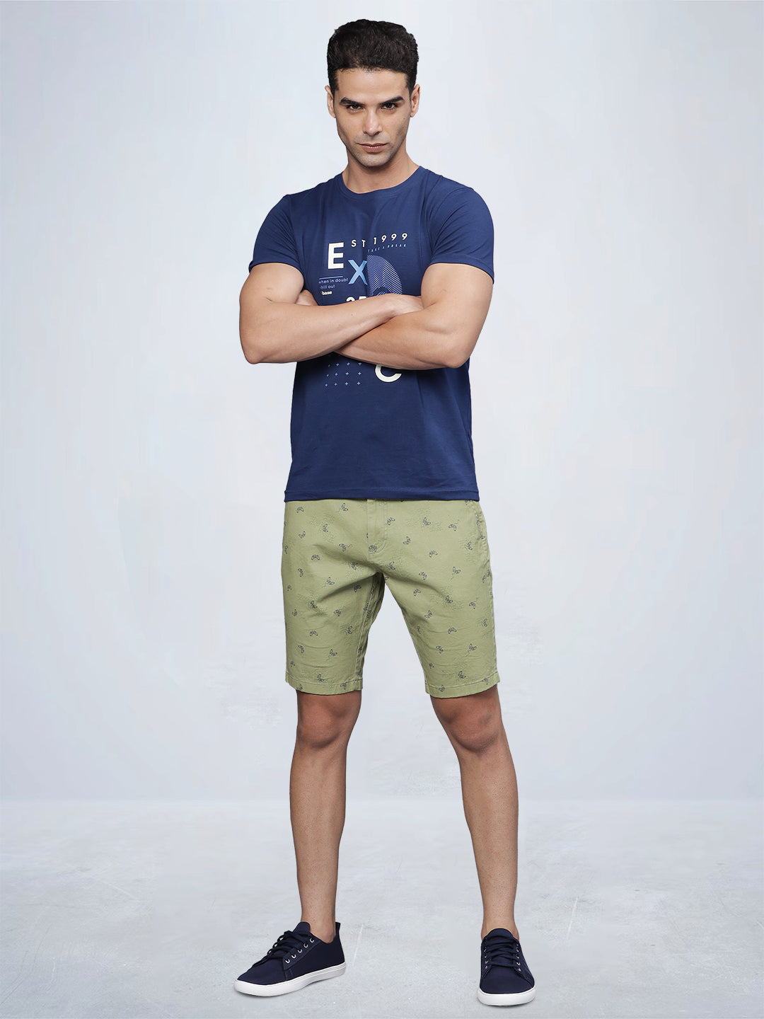 Gamer Print Chino Shorts - Main Image