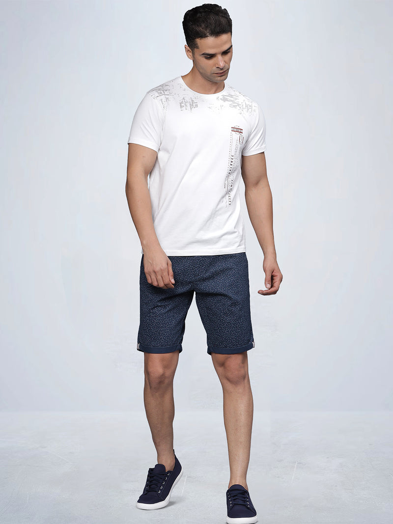 Printed Fold Up Chino Shorts