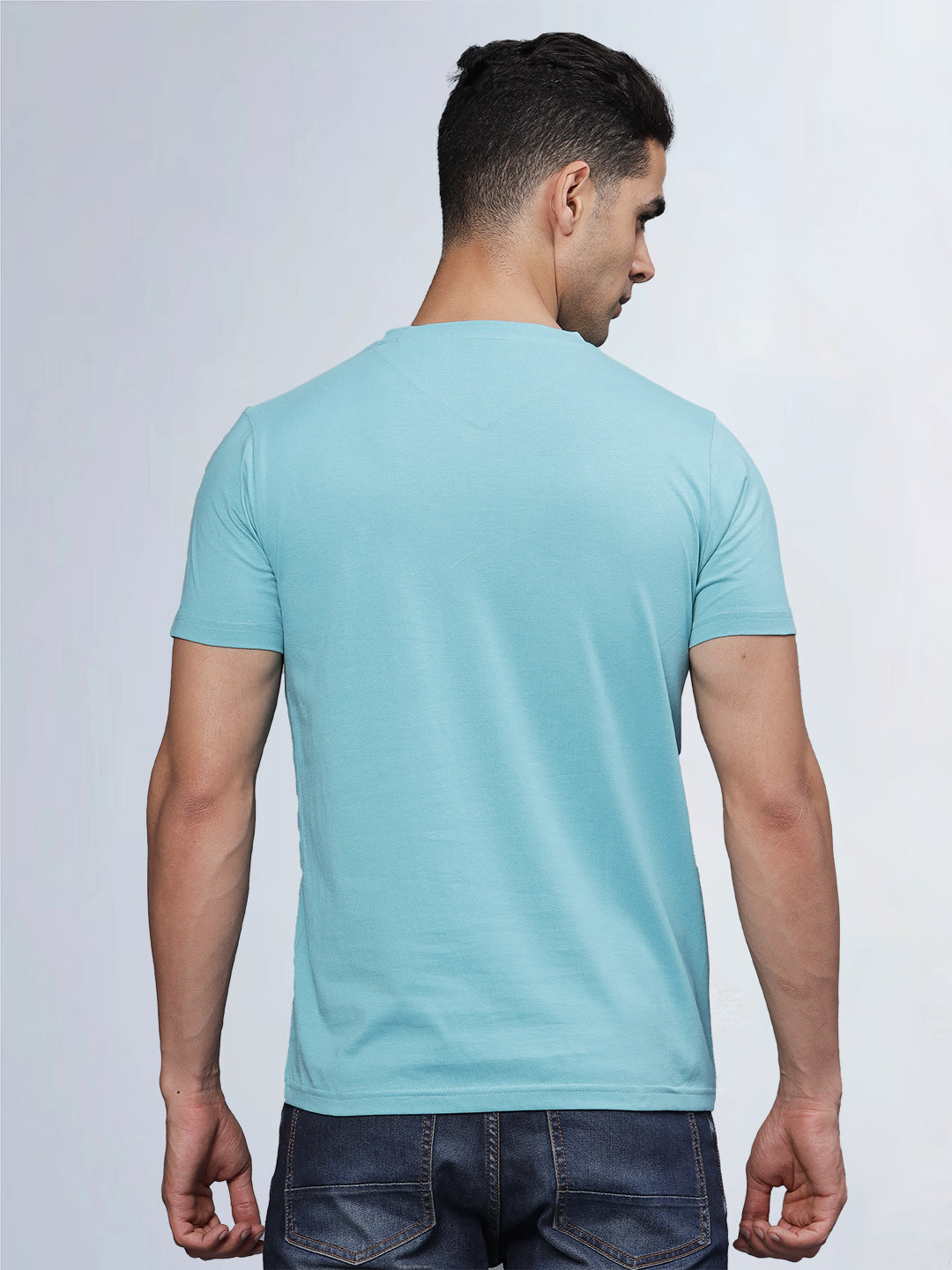 Half Sleeve V Neck T-Shirt