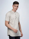 Half Sleeve Natural Cotton Kurta Linen Shirt