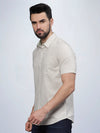 Half Sleeve Natural Cotton Linen Shirt