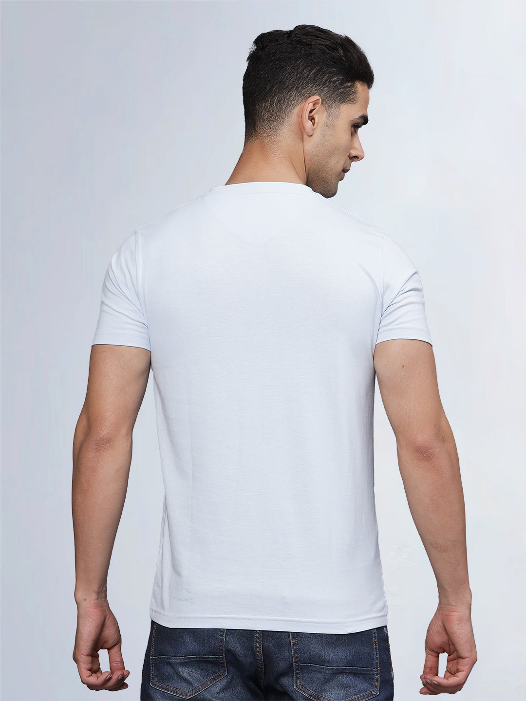Half Sleeve V Neck T-Shirt