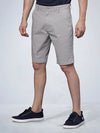 Grey Melange Chino Shorts
