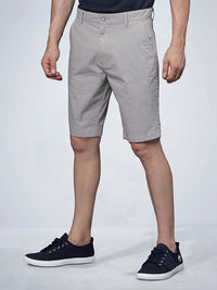 Grey Melange Chino Shorts