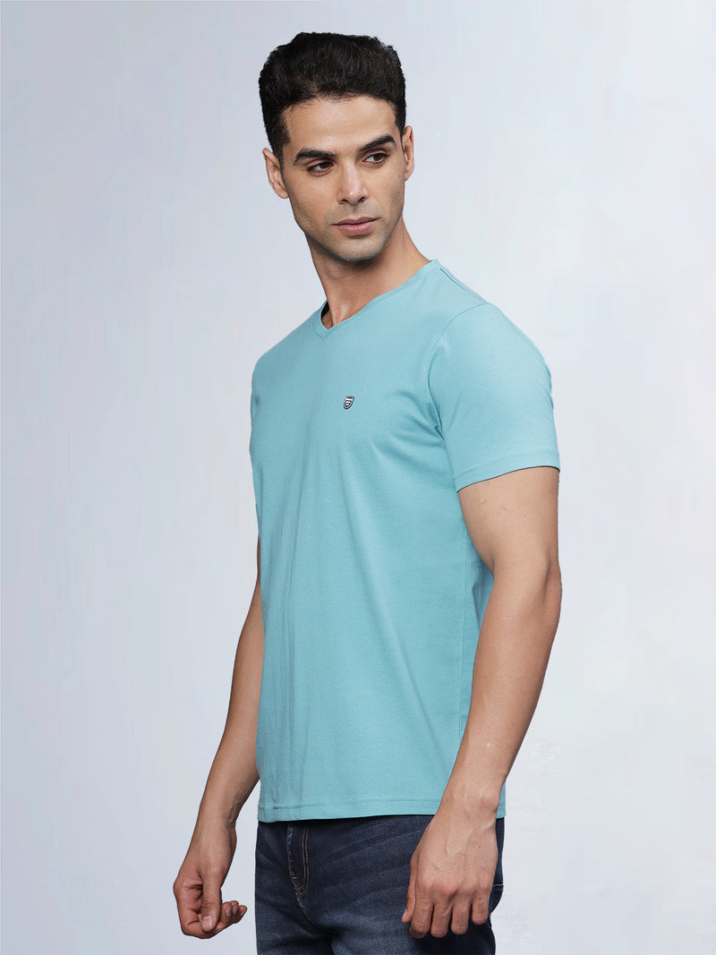 Half Sleeve V Neck T-Shirt