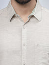 Half Sleeve Natural Cotton Linen Shirt