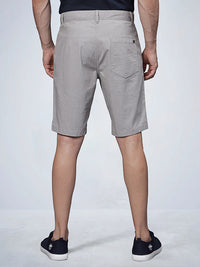 Grey Melange Chino Shorts