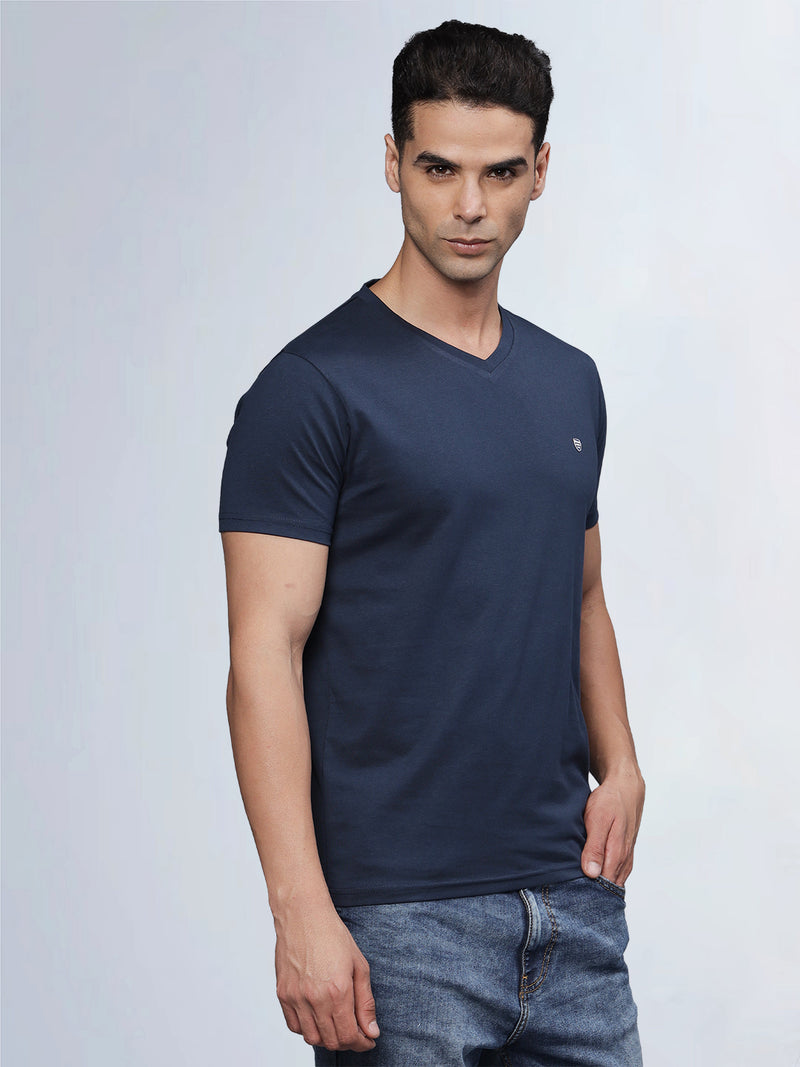 Half Sleeve V Neck T-Shirt