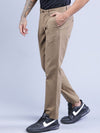 T-Base Men Khaki Solid Chinos