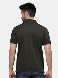 T-Base Men Polo Collar Pockets T-Shirt