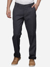 T-Base Men Self Design Textured Straight Fit Chinos