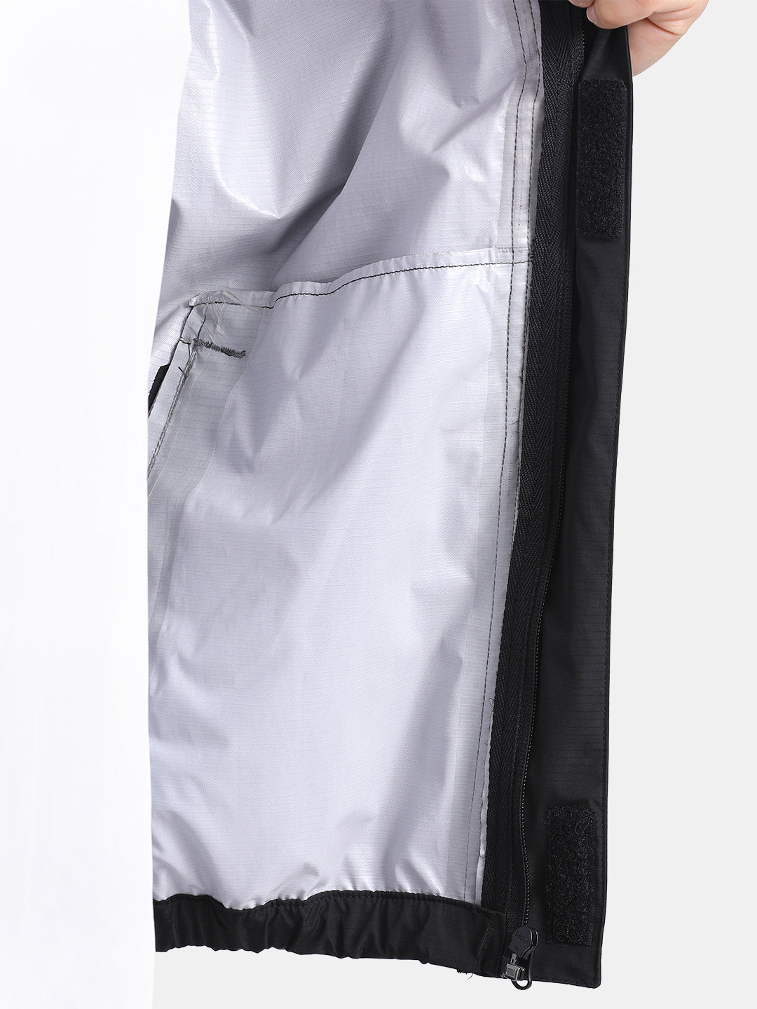 TBASE Men’s BLACK Waterproof Rain Jacket with Hood
