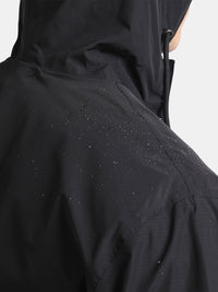 TBASE Men’s BLACK Waterproof Rain Jacket with Hood
