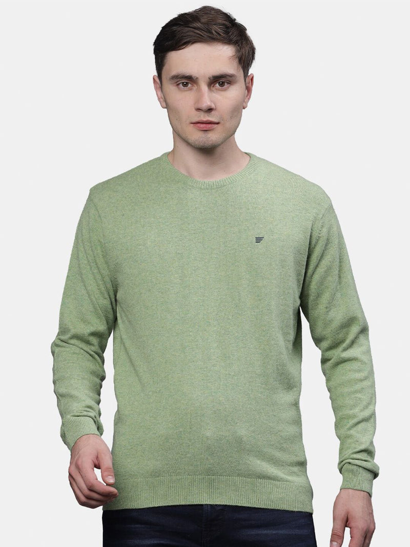 T-Base Men Green Pullover