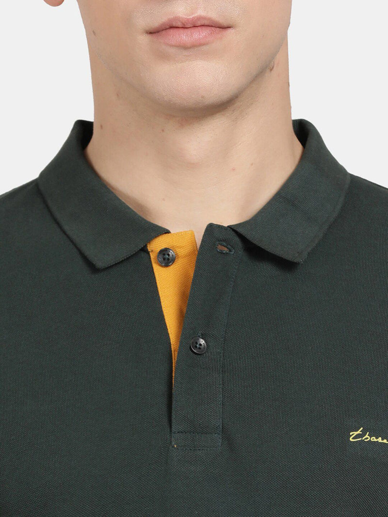 T-Base Men Cotton Polo Collar T-Shirt