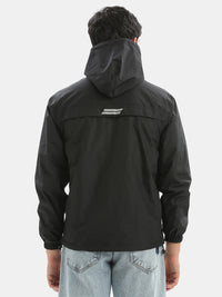 TBASE Reversible Rain Jacket | Waterproof Lightweight Jacket| Black