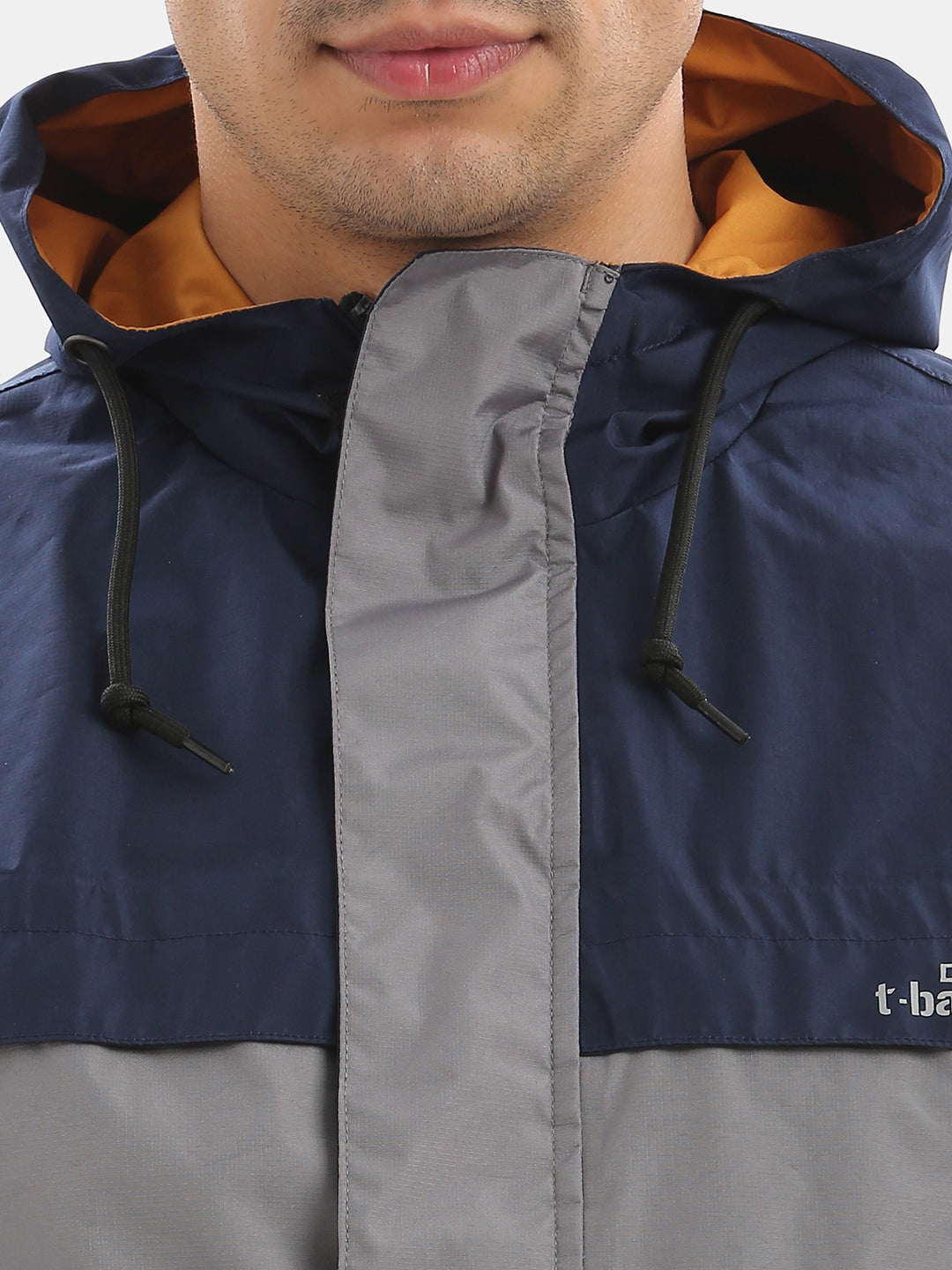 TBASE Reversible Rain Jacket | Waterproof Lightweight Jacket| Grey